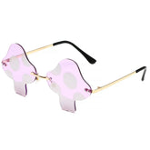 Fun Guy Mushroom Rimless Sunglasses